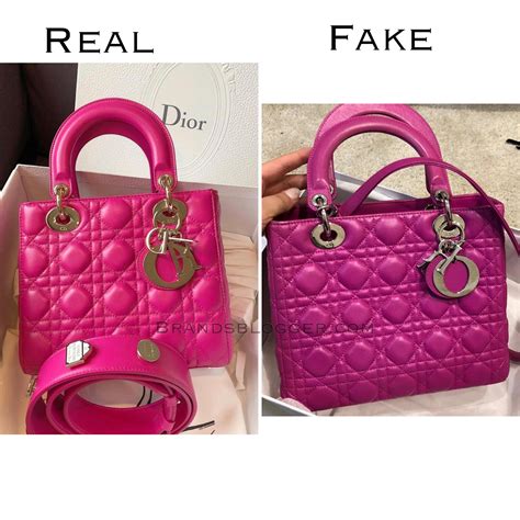 mini lady dior fake vs real|are lady dior bags real.